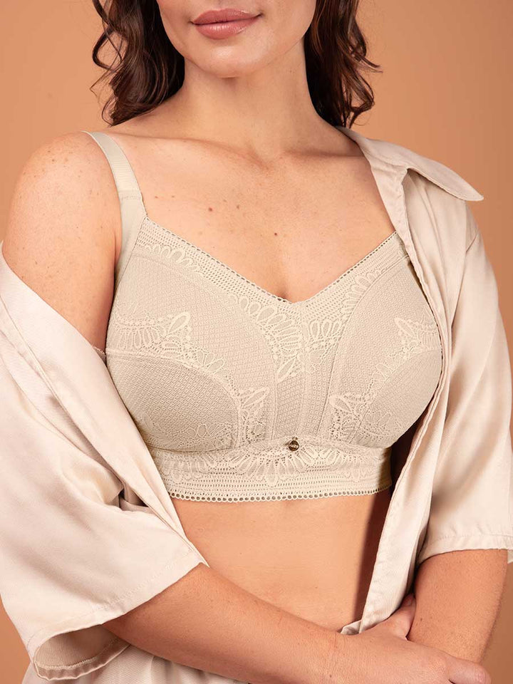 Brasier Clásico Para Mujer Copa Completa Perla