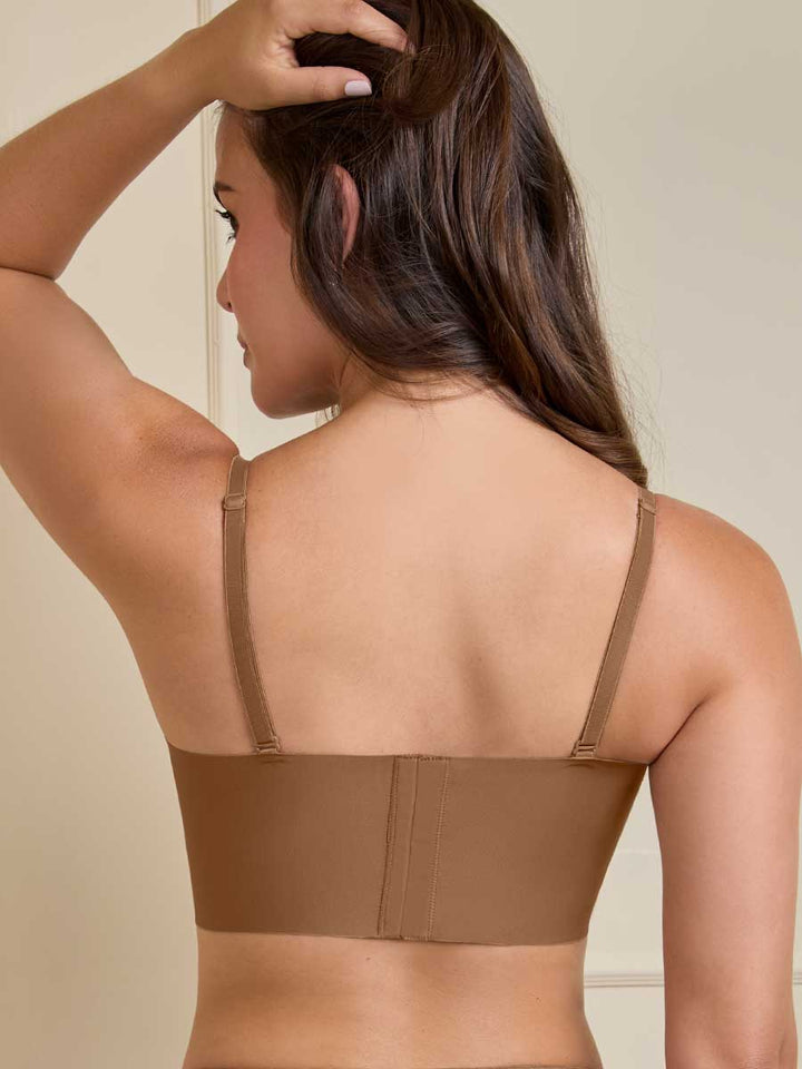 Brasier de Realce Espalda Ancha Color Mocca