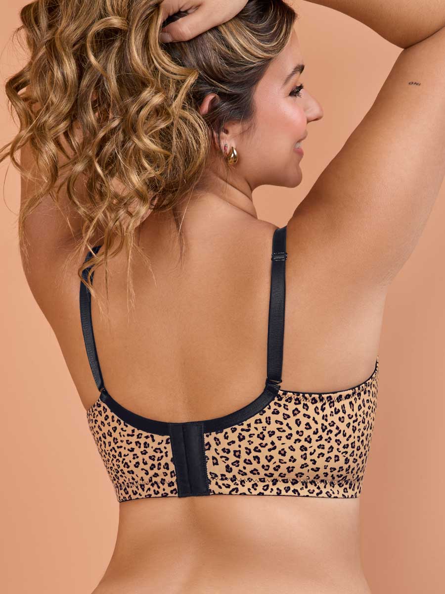 Brasier Espalda Ancha Estampado Animal Print