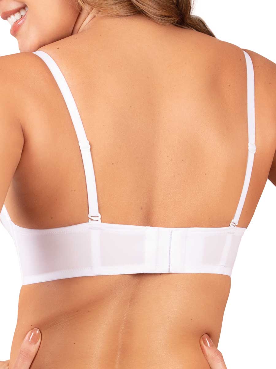 Brasier Strapless Para Mujer Color Blanco