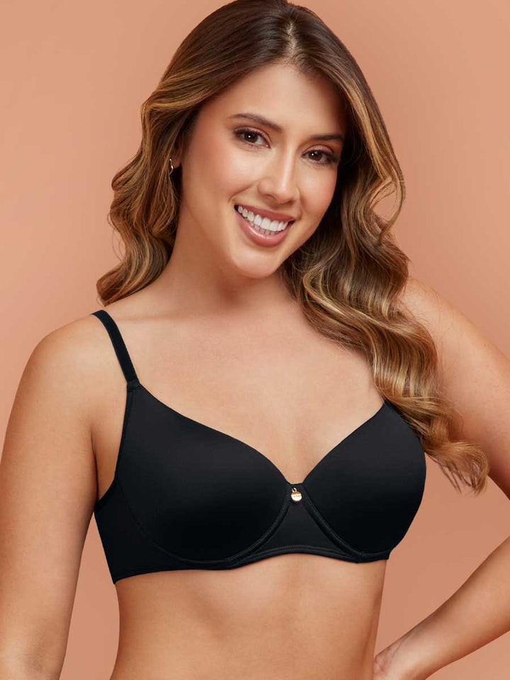 Brasier Copa Entera Para Mujer Color Negro