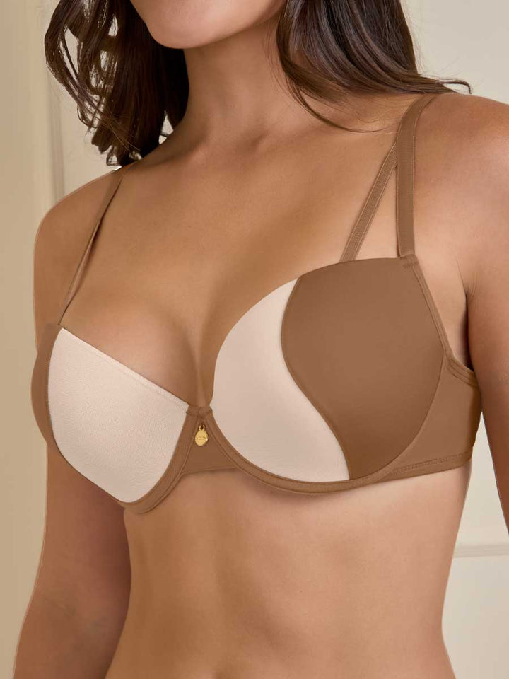 Brasier Para Mujer Media Copa Color Mocca