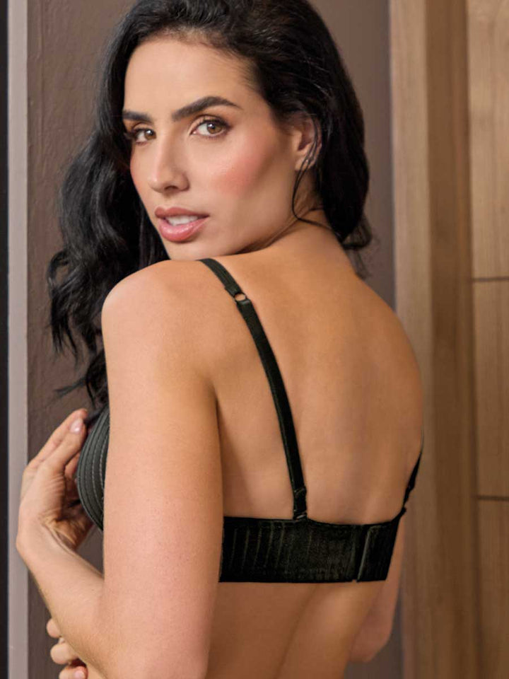 Brasier Diseño Balconette Color Negro
