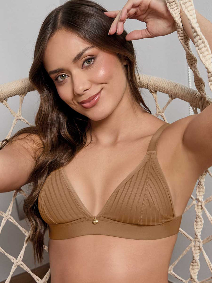 Bralette Para Mujer Triangular Mocca