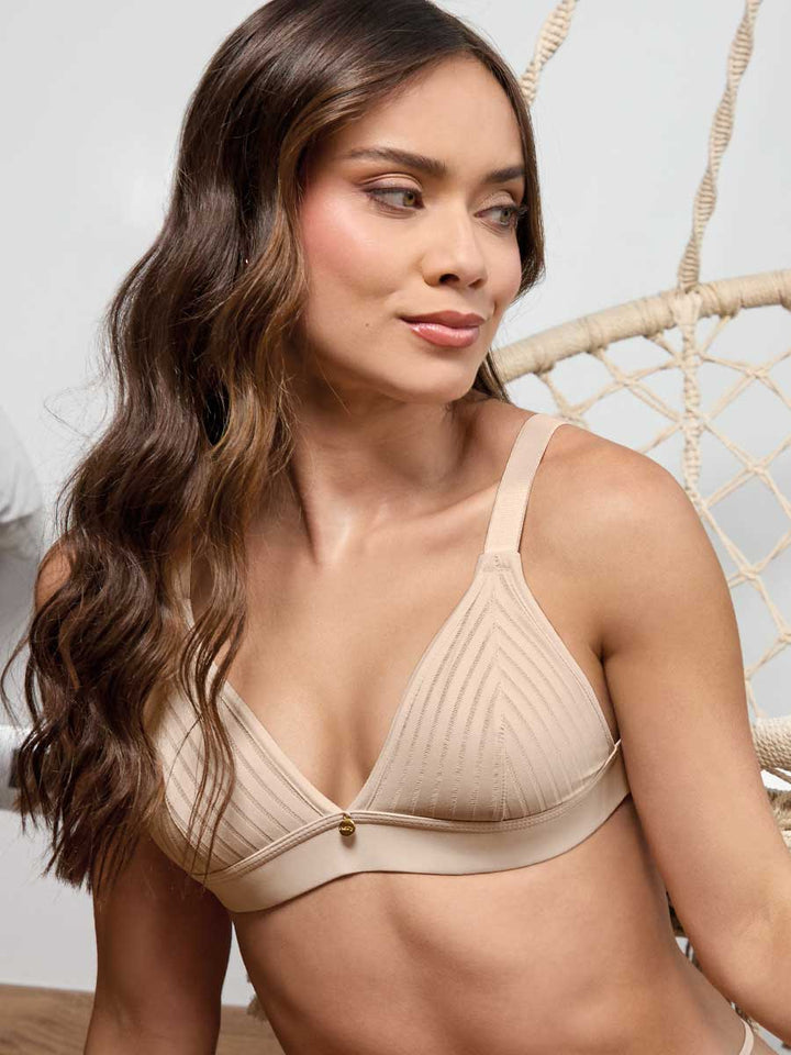Bralette Para Mujer Triangular Perla