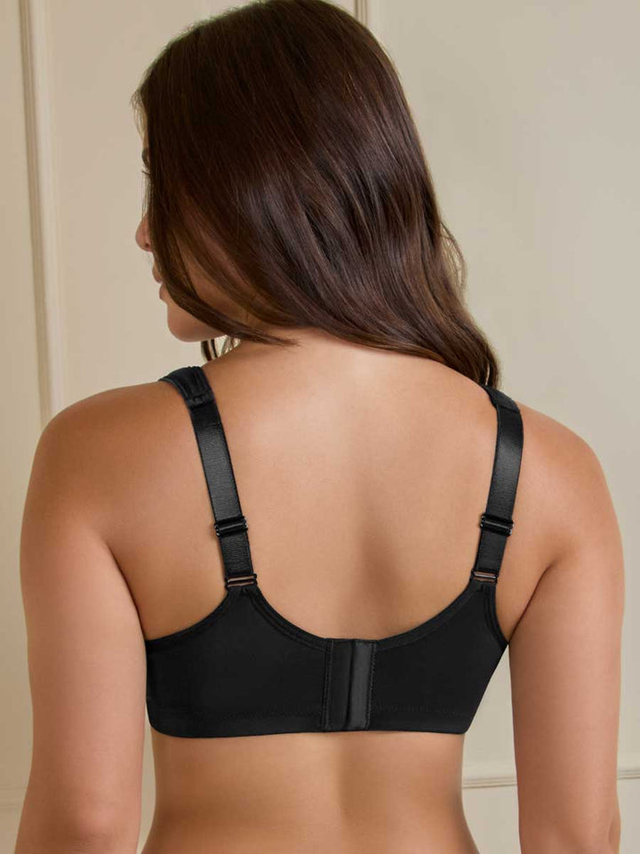 Brasier Confort con Espalda Ancha Color Negro