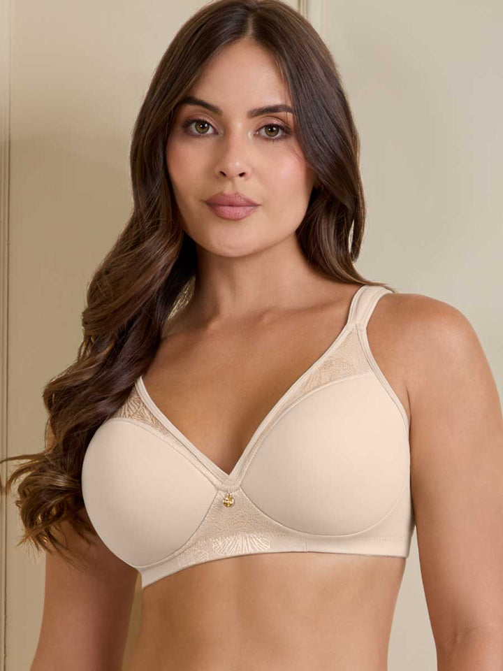 Brasier Confort con Espalda Ancha Color Perla