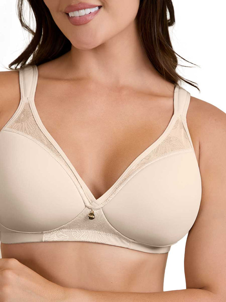 Brasier Confort con Espalda Ancha Color Perla