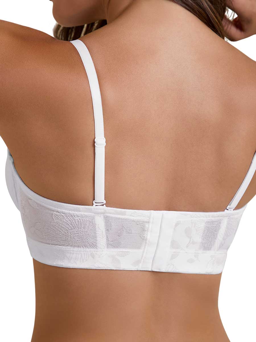Brasier Strapless Con Aro Para Mujer Color Blanco