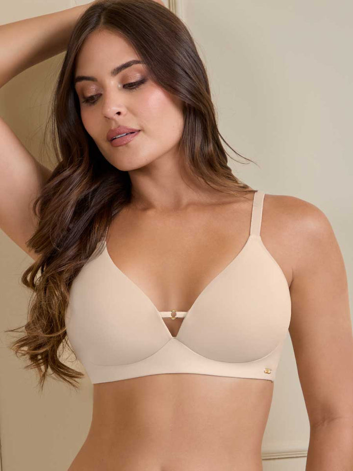 Brasier sin Aro Triangular Color Perla