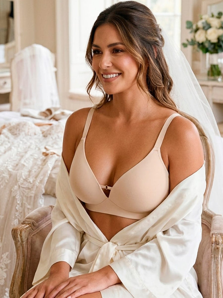Brasier sin Aro Triangular Color Perla