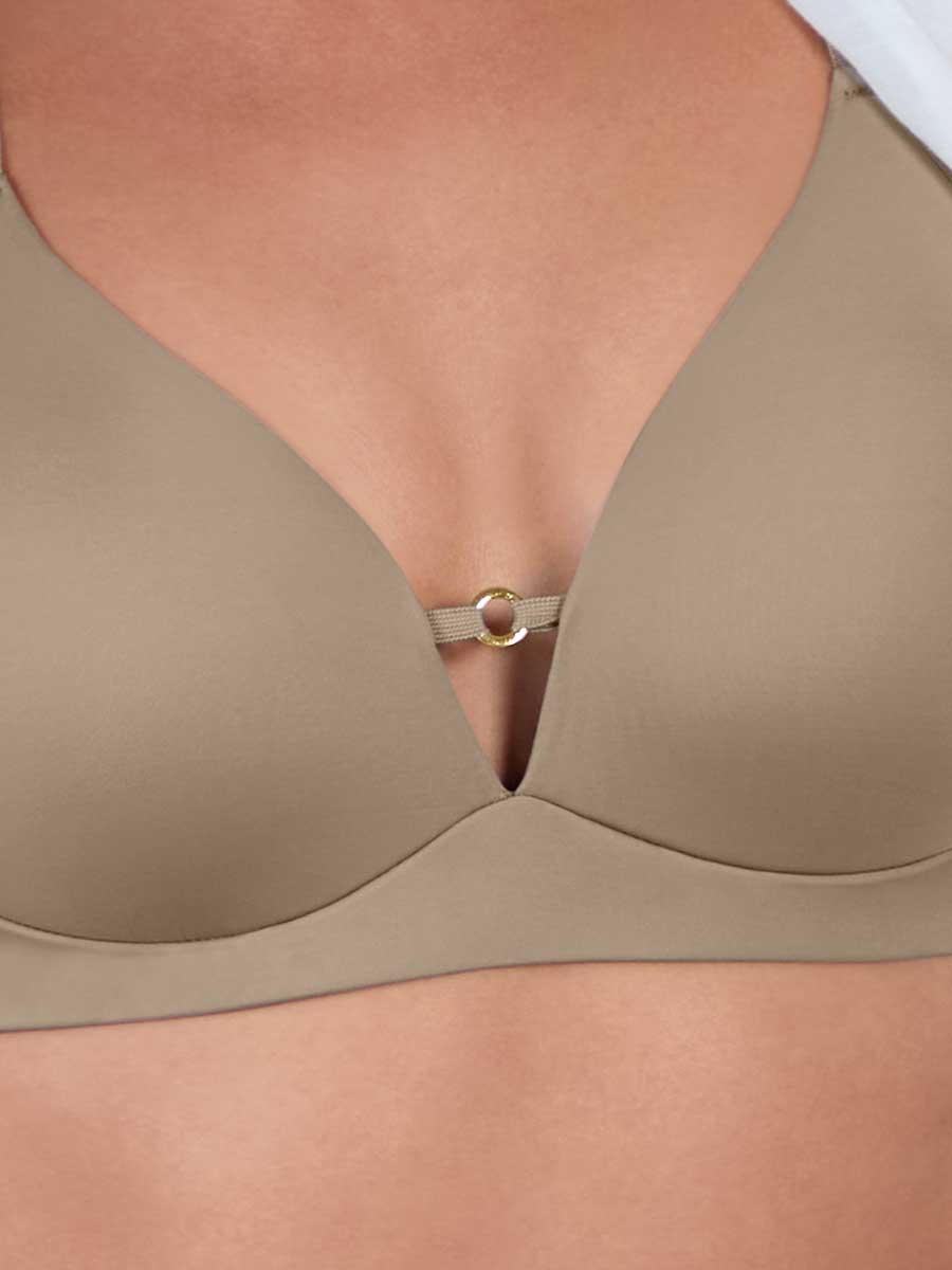 Brasier sin Aro Triangular Color Pistacho Cremoso