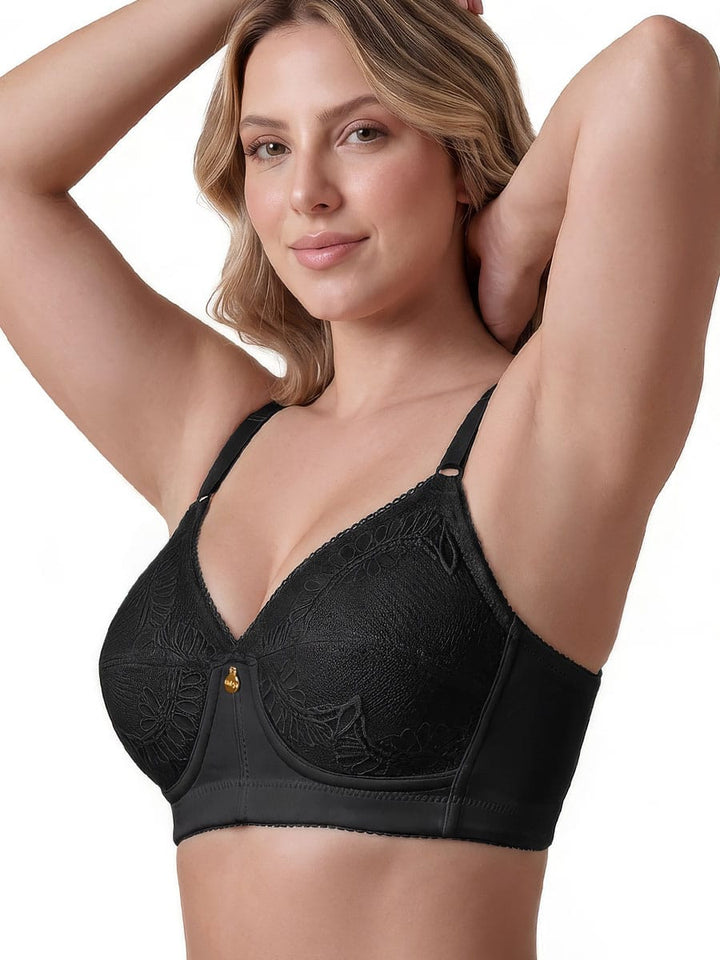 Brasier Clásico Copa Entera Para Mujer Negro