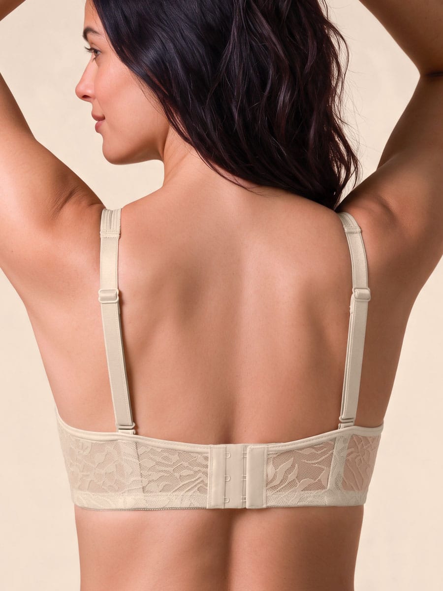 Brasier Con Aro en Encaje Para Mujer Perla