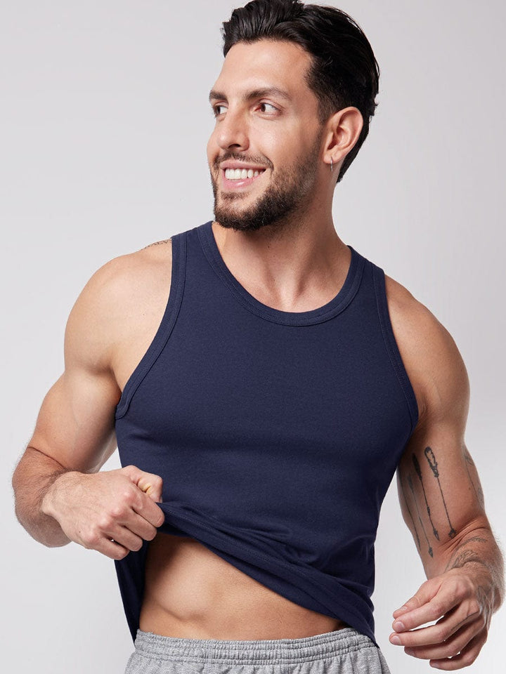 Camisilla Básica Azul