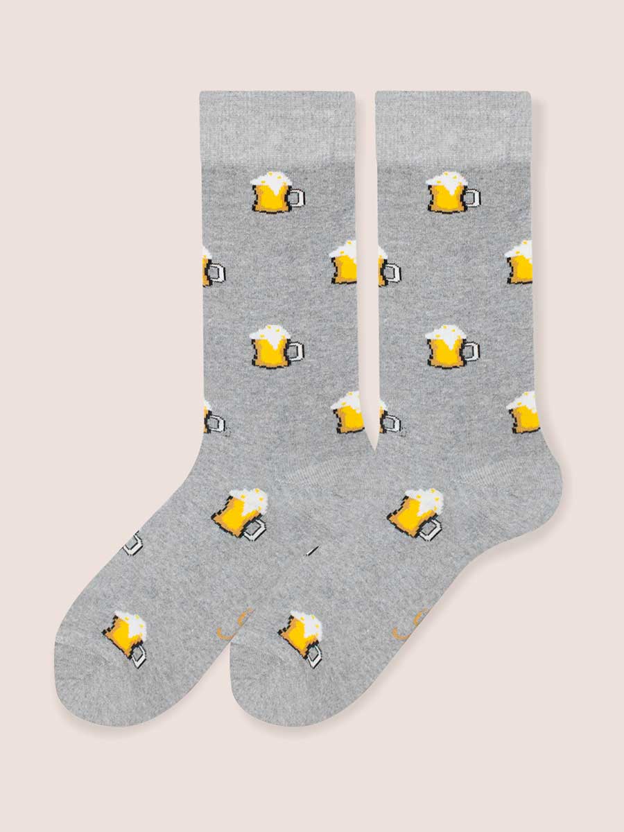 Media Casual Para Hombre Estampada