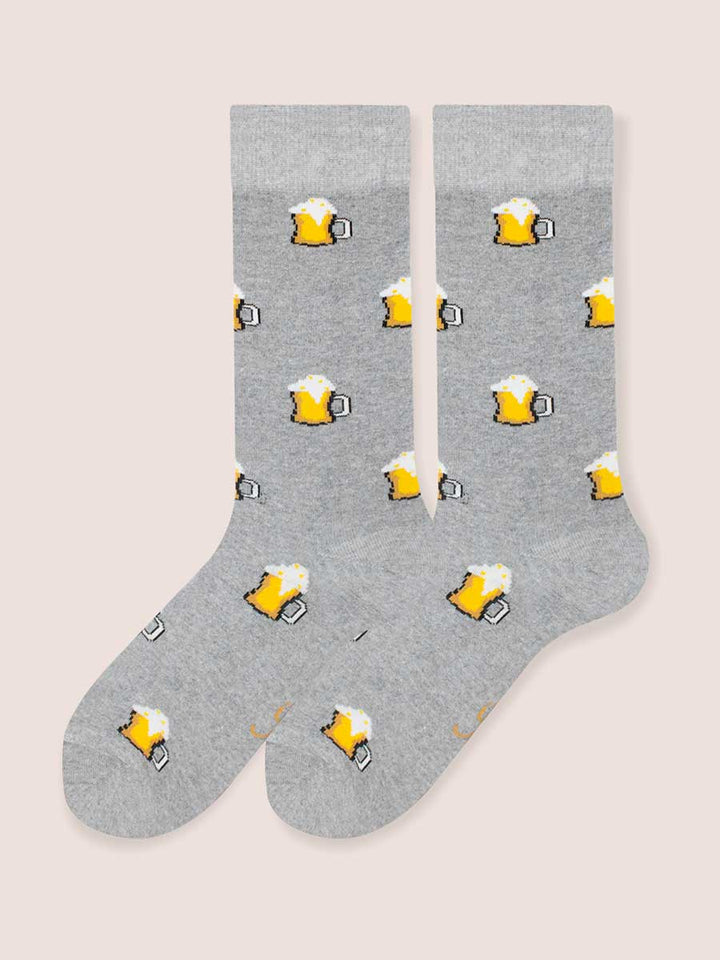 Media Casual Para Hombre Estampada