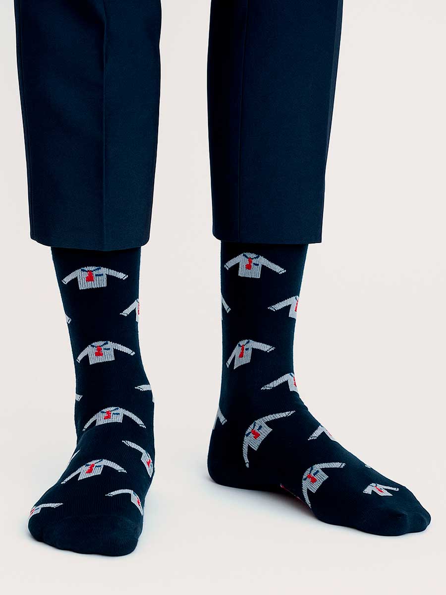 Media Casual Para Hombre Estampada