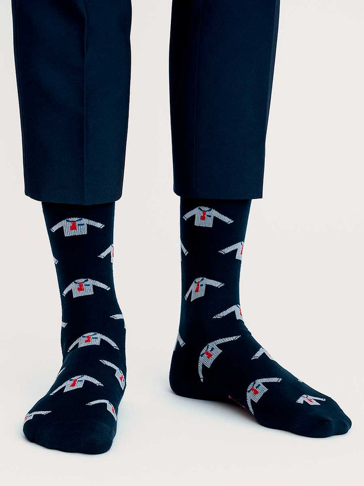 Media Casual Para Hombre Estampada