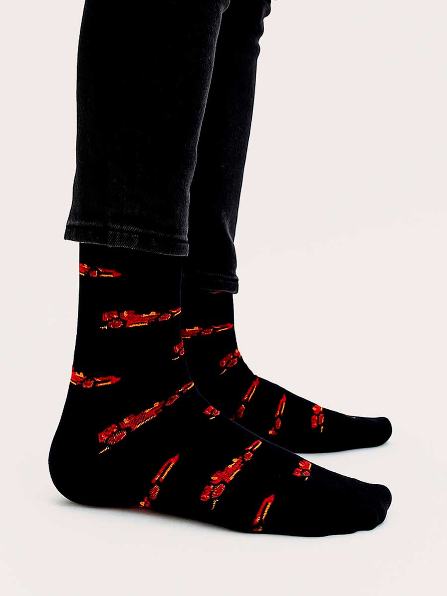 Media Casual Para Hombre Estampada