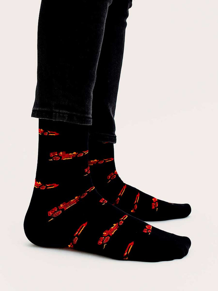 Media Casual Para Hombre Estampada