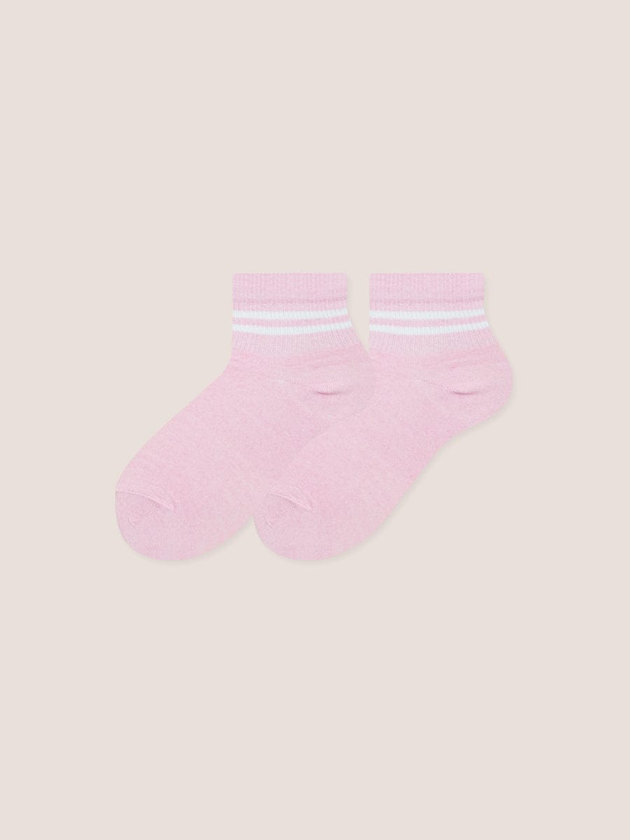 Medias Corta Para Dama Rayas Multicolor Paq. X3