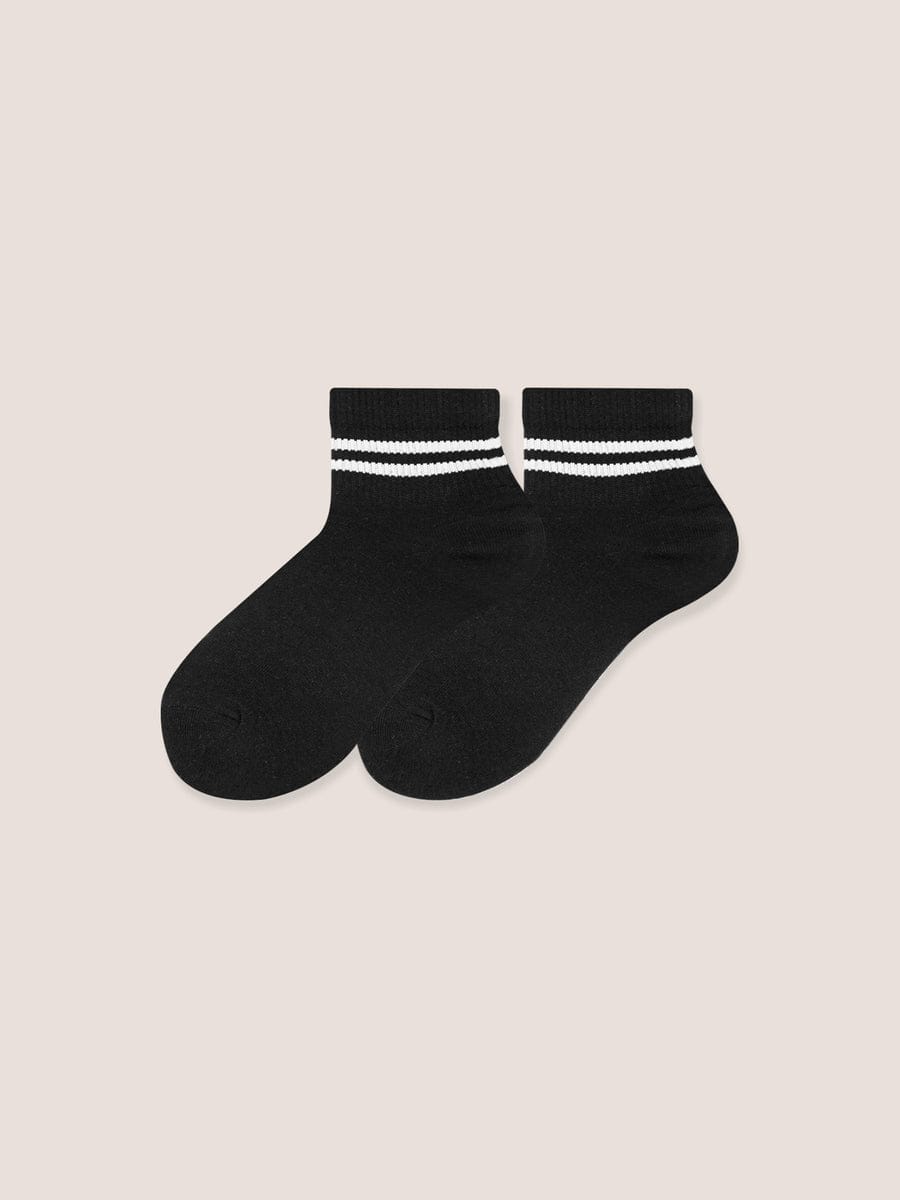 Medias Corta Unisex Rayas Paq. X3