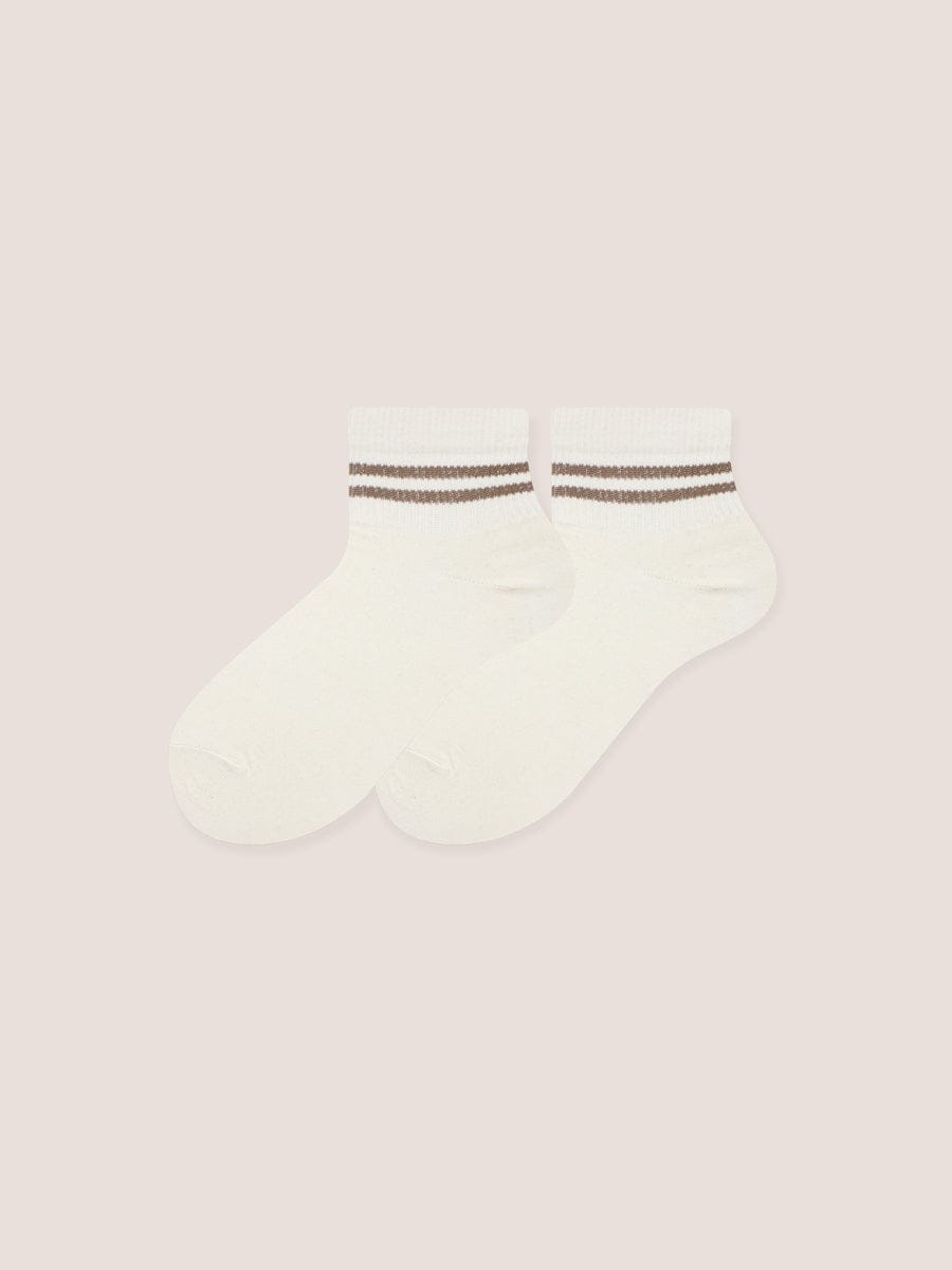 Medias Corta Unisex Rayas Paq. X3