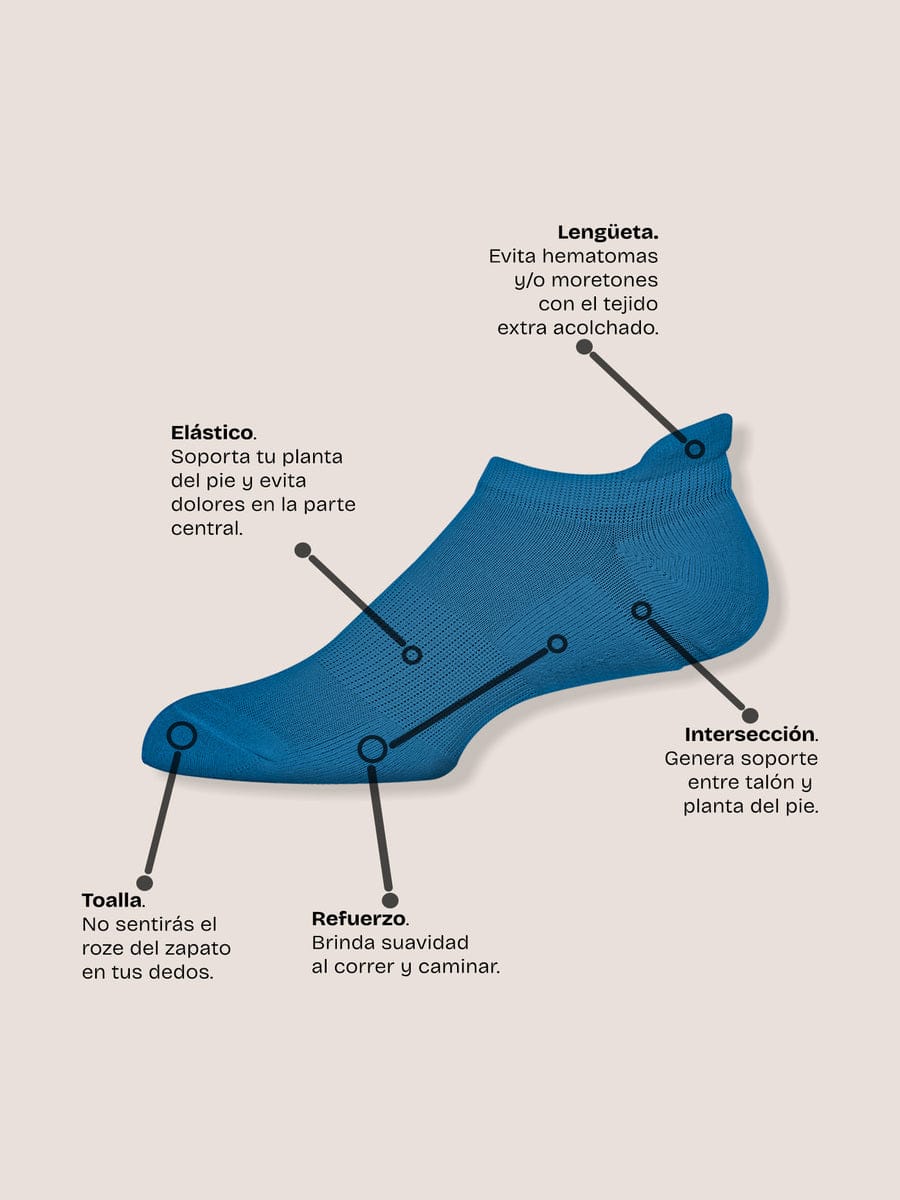 Medias Running Unisex Paq. X 3