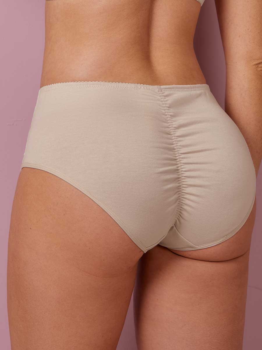 Panty Clásico en Algodón Color Perla