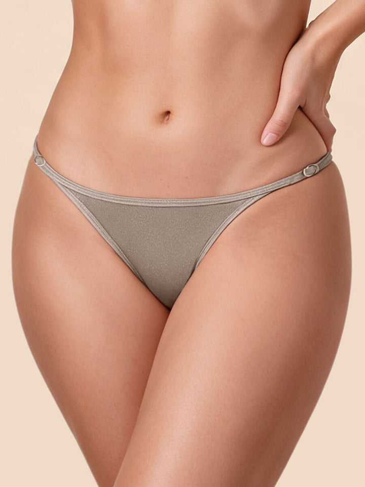 Brasilera Para Mujer Ajustable en Cintura Cocoa Brillante