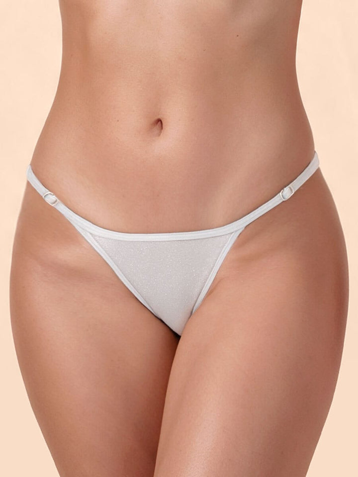 Brasilera Para Mujer Ajustable en Cintura Gris Claro