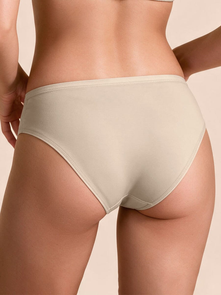 Panty Para Mujer con Encaje Frontal Color Perla