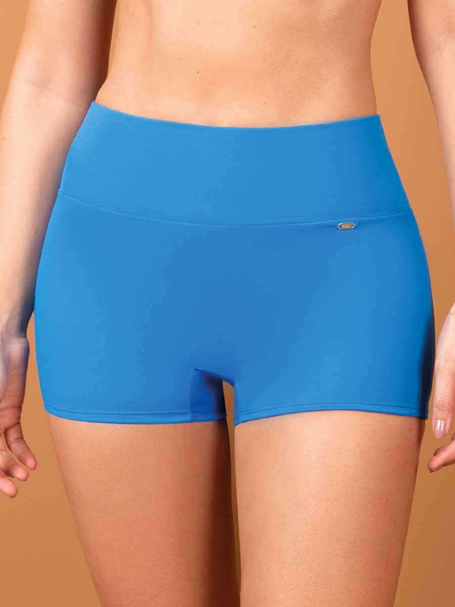 Panty de Baño Tipo Bóxer Azul Oceano