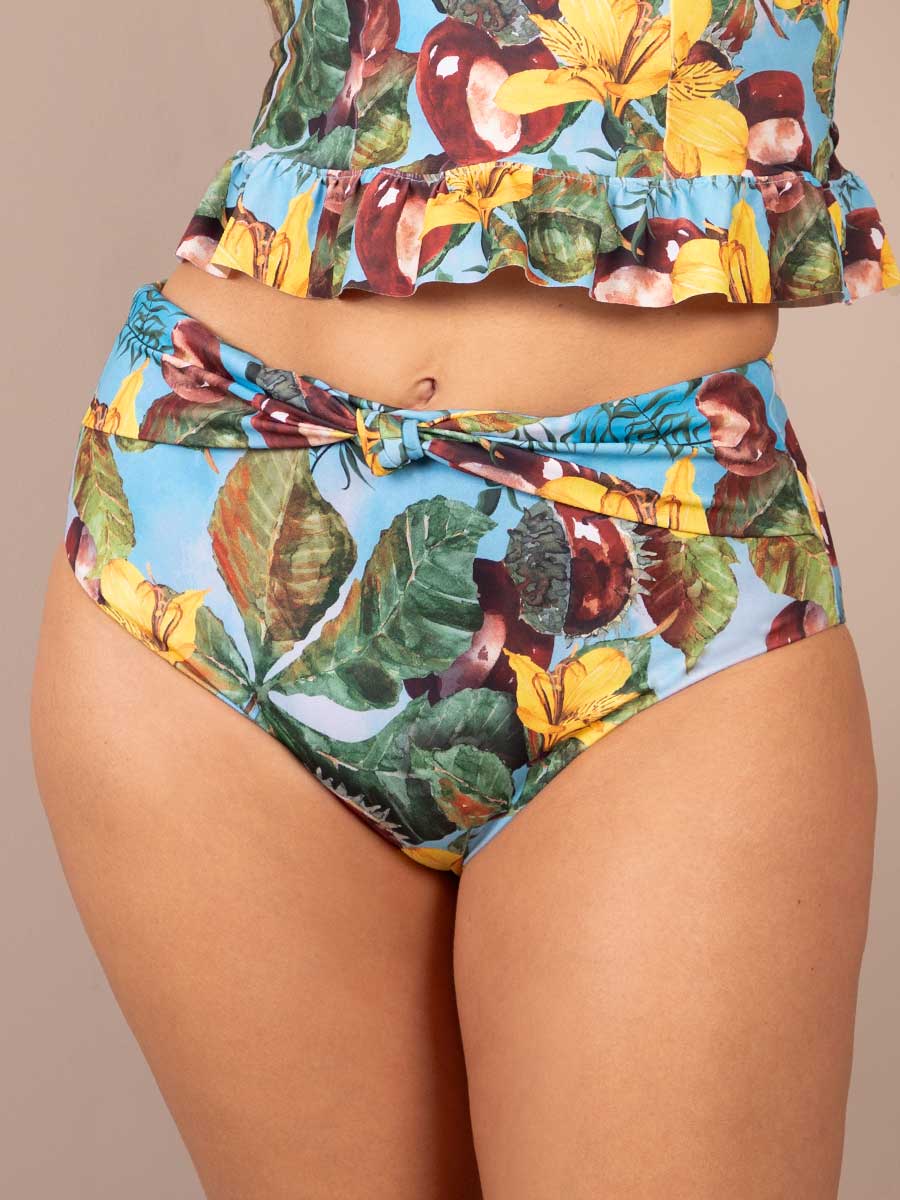 Panty de Baño Estampado Azul