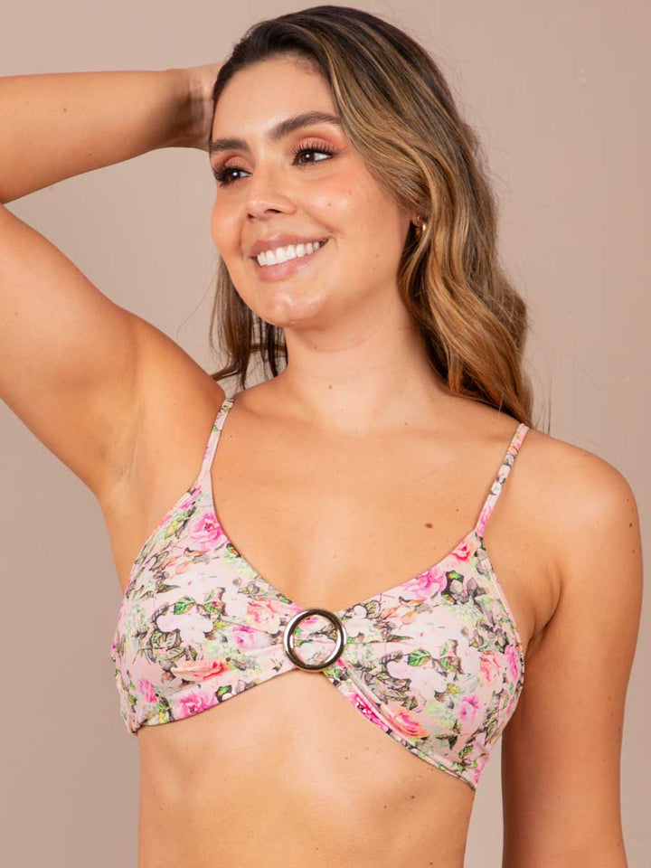 Bikini de Baño Estampado Rosa