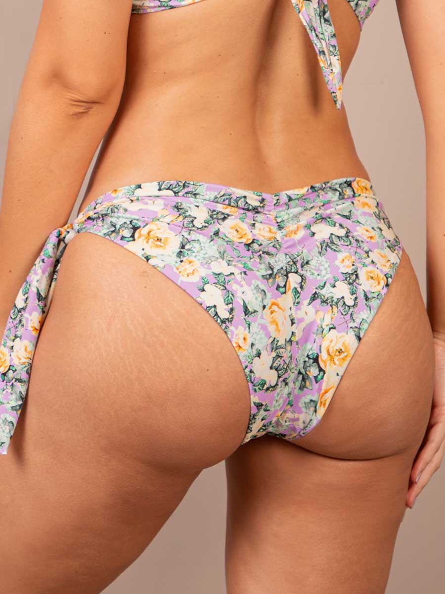 Panty de Baño Ajustable Lila Estampado