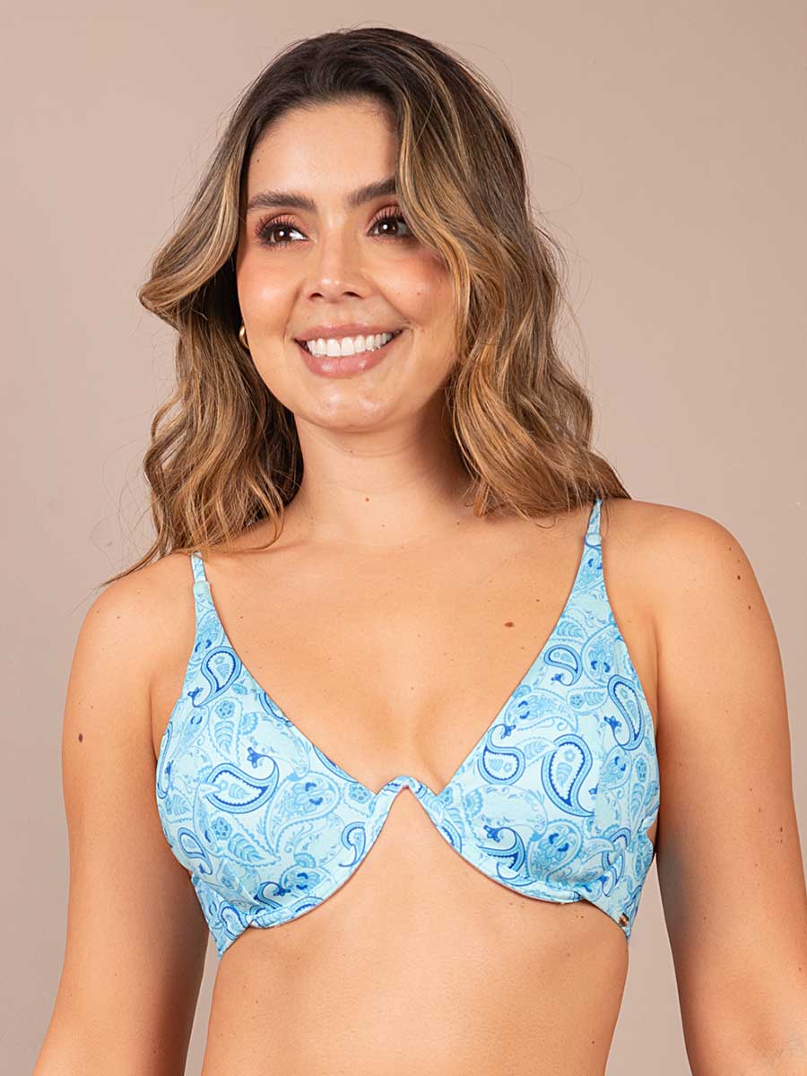 Bikini de Baño Triangular Turquesa