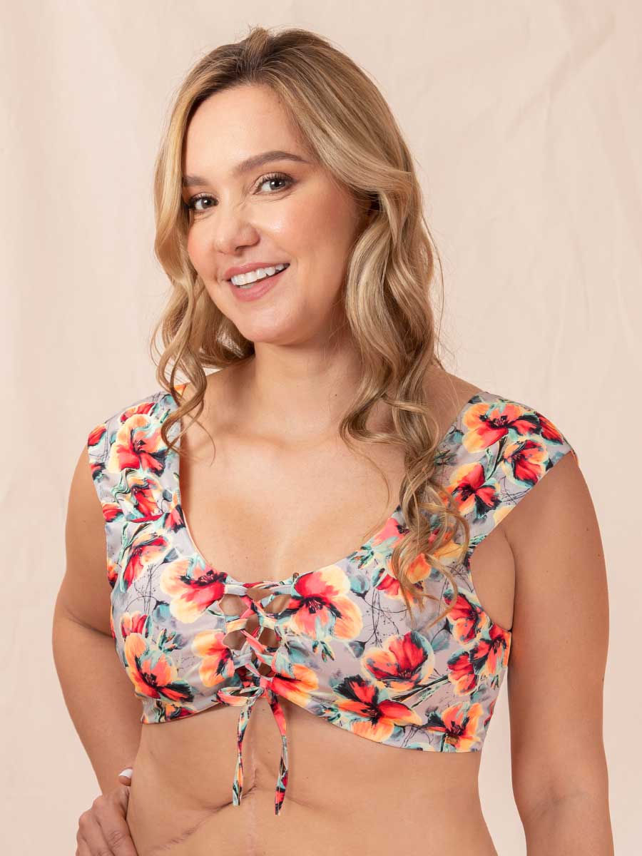 Bikini de Baño Estampado Fucsia