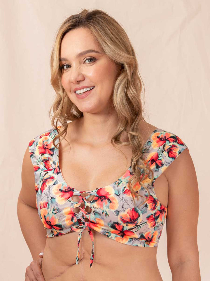 Bikini de Baño Estampado Fucsia