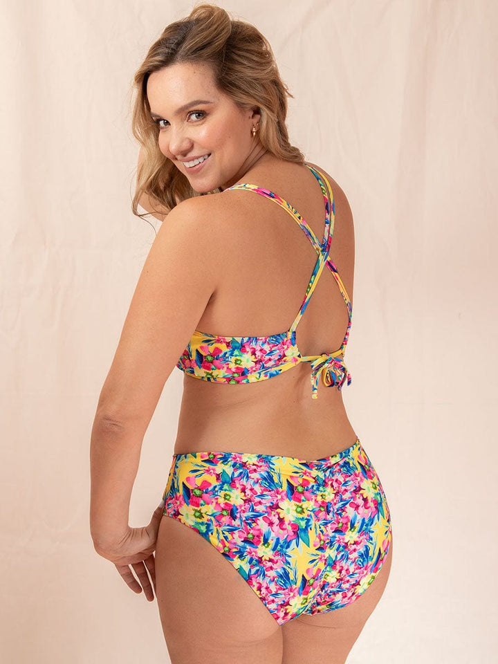 Bikini de Baño Estampado Fucsia