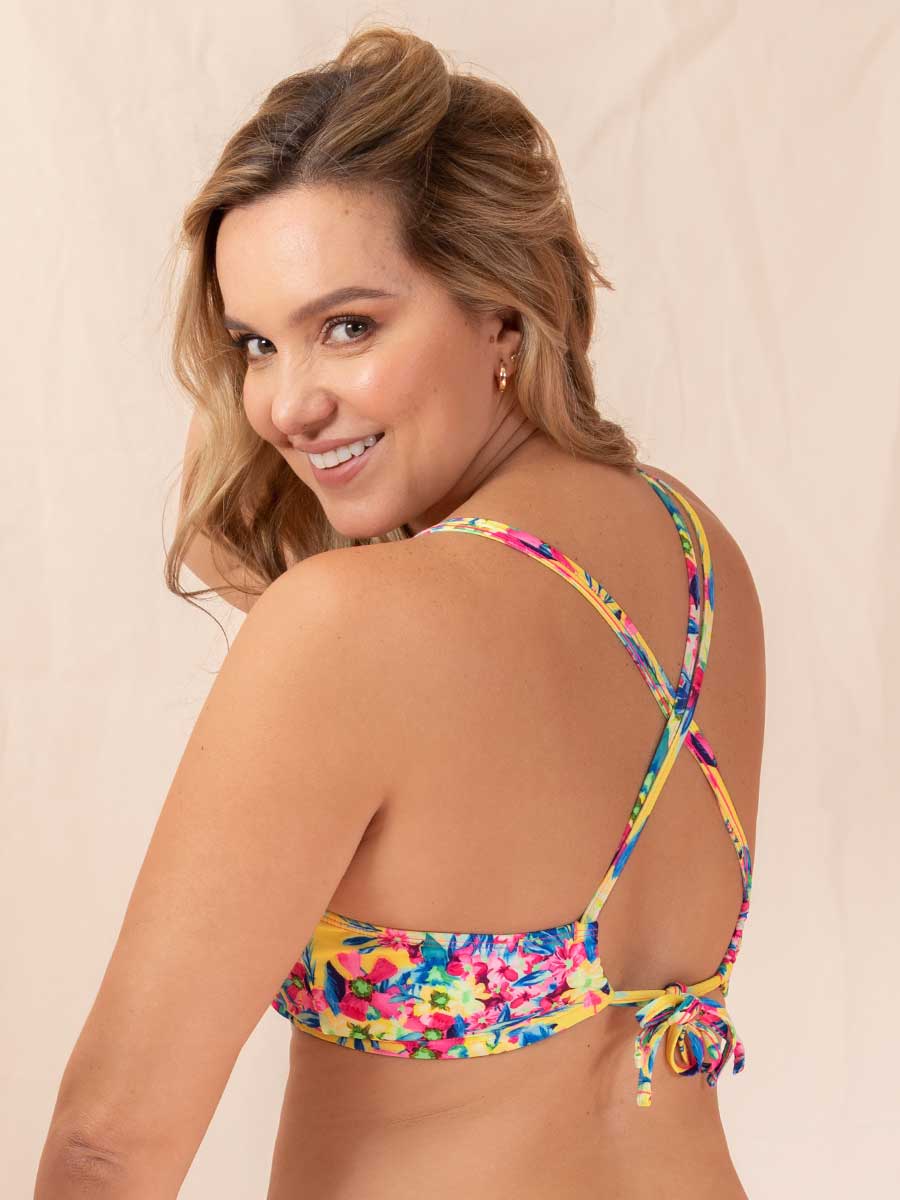 Bikini de Baño Estampado Fucsia