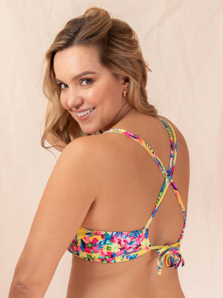Bikini de Baño Estampado Fucsia