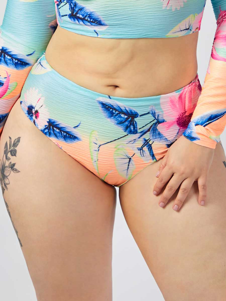 Panty de Baño Estampado Celeste