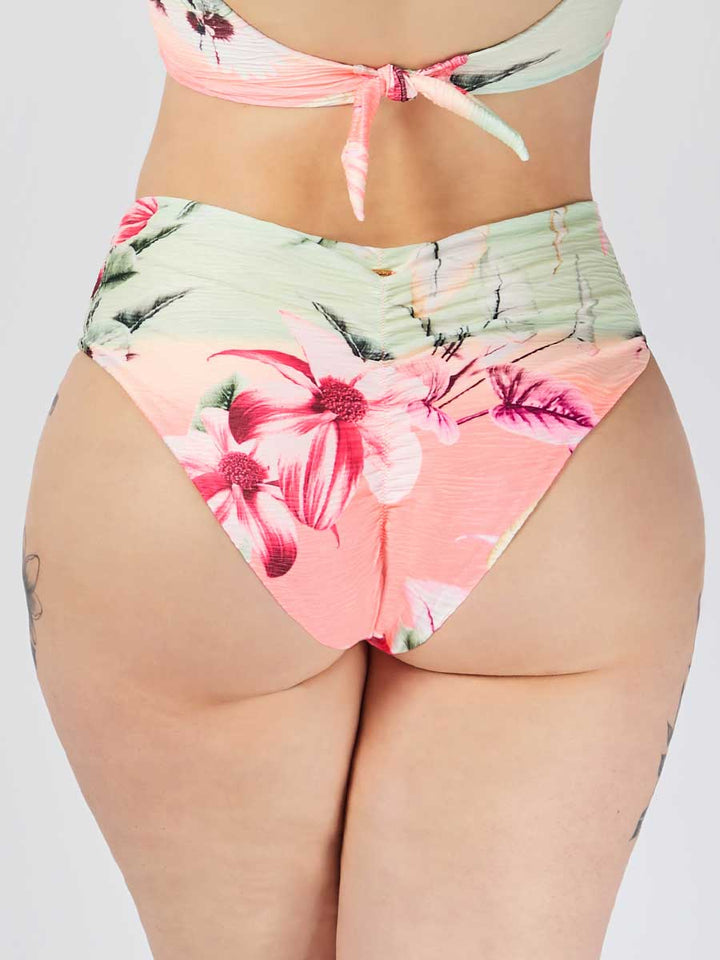 Panty de Baño Estampado Coral