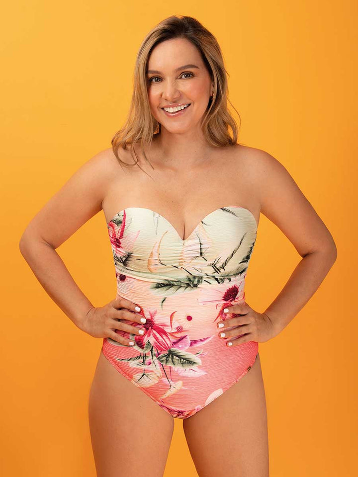 Traje de Baño Entero Coral