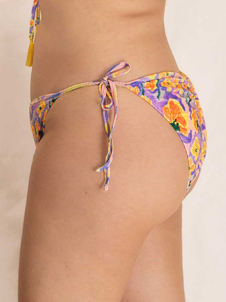 Bikini de Baño Triangular Estampado Color Lila