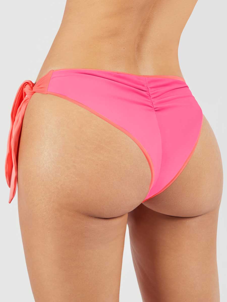 Panty de Baño Ajustable Doble Faz Coral Cálido