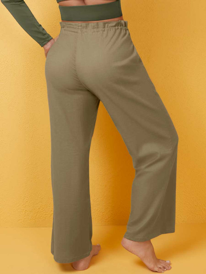 Pareo Pantalón Multiusos Color Verde Militar