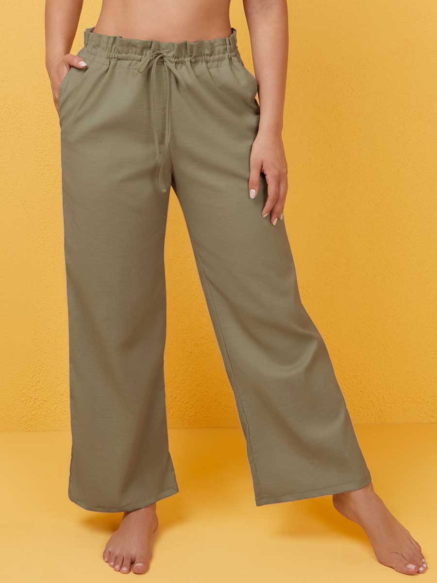 Pareo Pantalón Multiusos Color Verde Militar